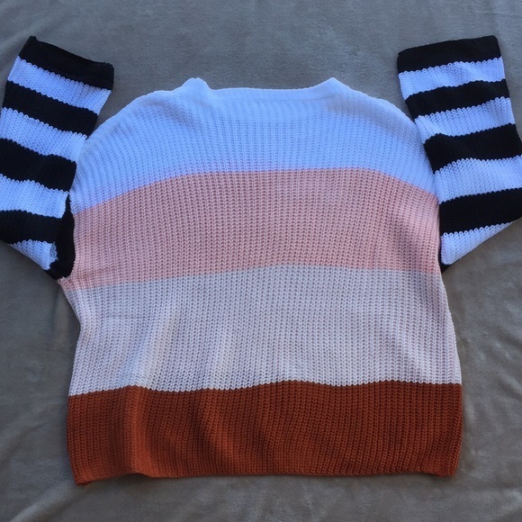 Colorblock Acrylic Sweater, Size Small - Picture 11 of 13